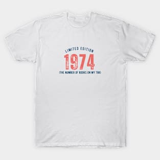 1974 The Number of Books on my TBR T-Shirt